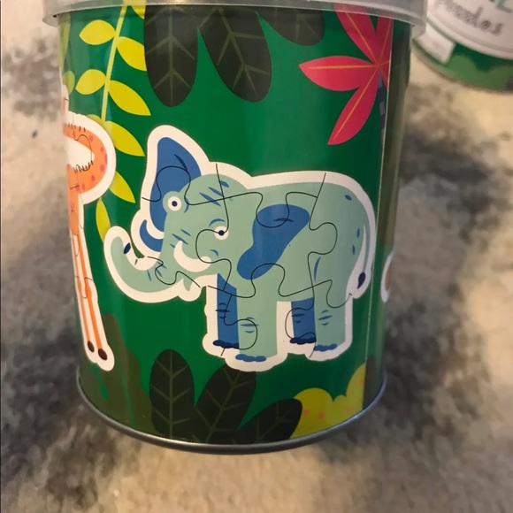 Awesome Jungle Animal Mini Puzzles Set Of 6 Party Favors - Picture 3 of 4